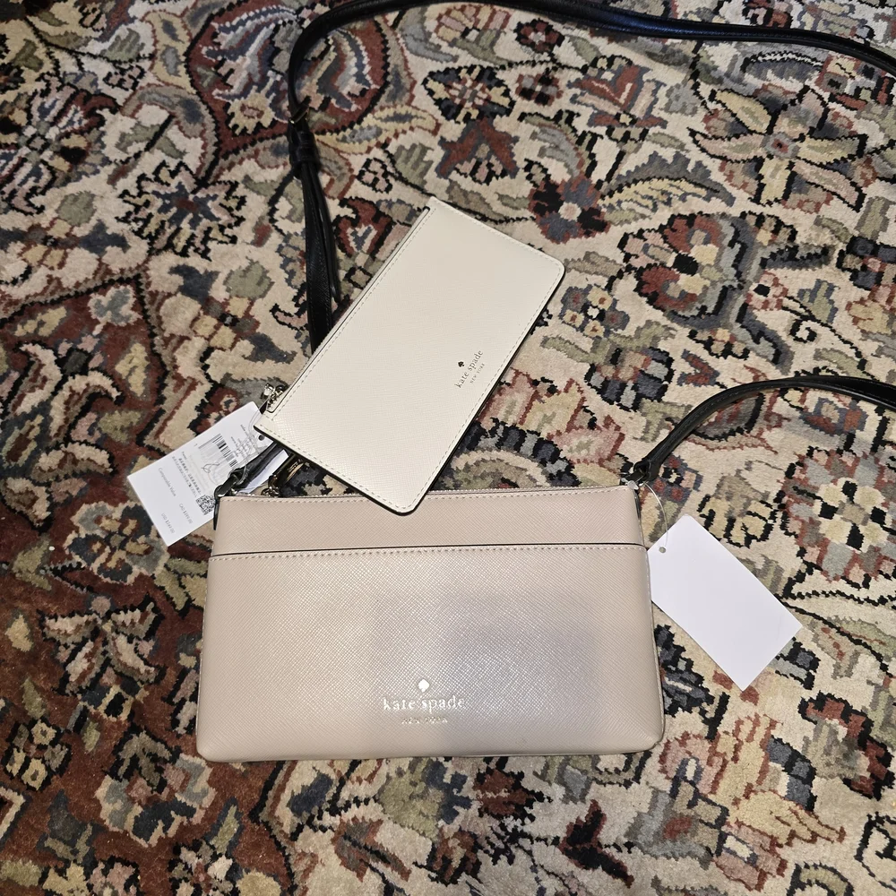 Kate Spade Sadie Crossbody Bag In With Cream Insert - Picture 2 of 7
